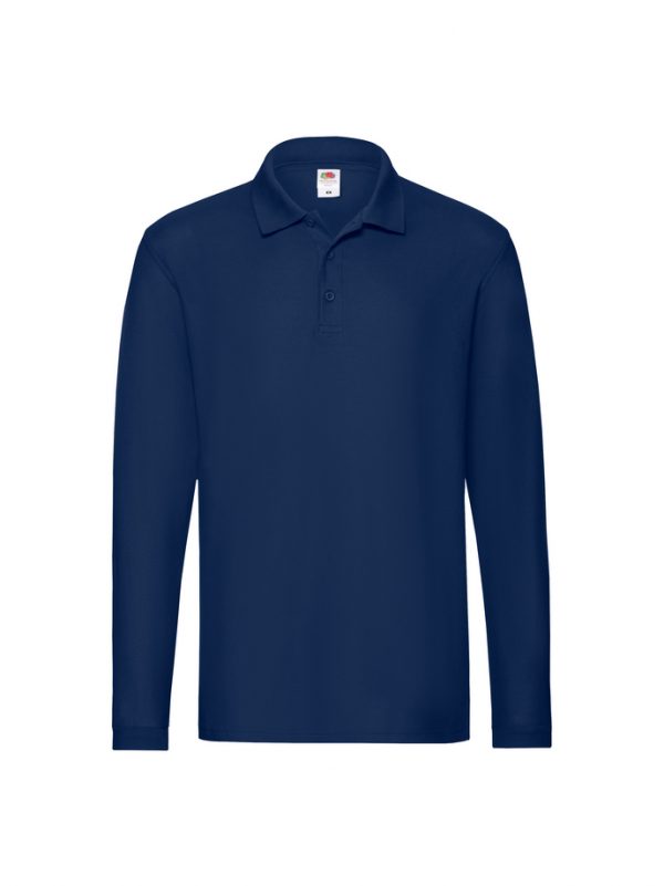 Fruit of Loom Premium Long Sleeve Polo (Clearance) - Image 2