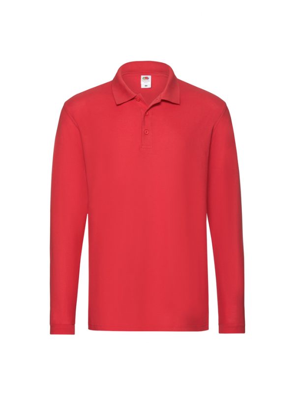 Fruit of Loom Premium Long Sleeve Polo (Clearance) - Image 4