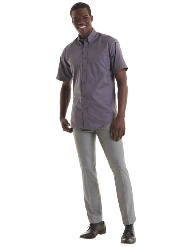 UC702 Men's Pinpoint Oxford Short Sleeve Shirt
