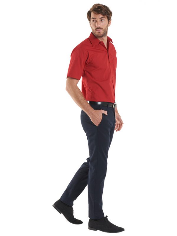 UC710 Men's Poplin Short Sleeve Shirt