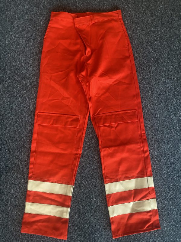 Flame Retardant Hi Vis Trousers Red (Clearance)