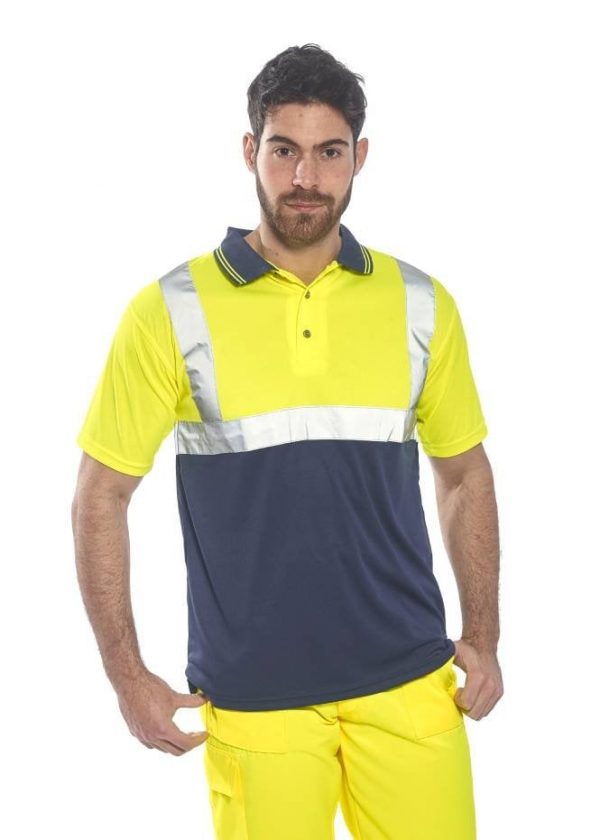 S479 Hi-Vis Contrast Polo Shirt Portwest
