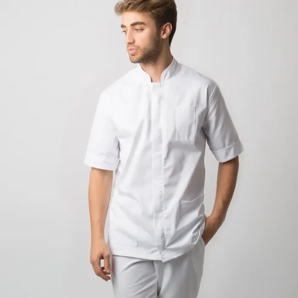 NM7 Mens Mandarin Collar Tunic - Image 2