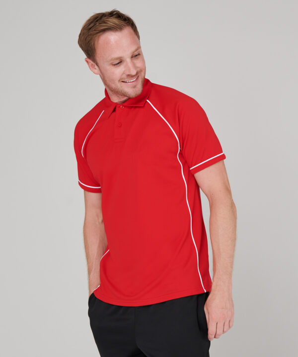 LV370 Piped performance polo Findern Hales