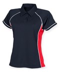 LV371 Women's piped performance polo Finden Hales - Image 9