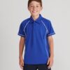 LV372 Kids Piped Performance Polo Finden Hales