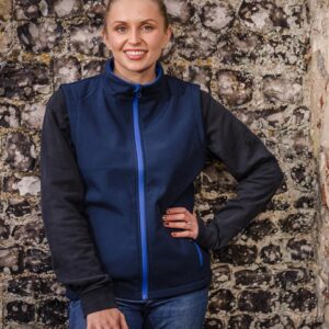 R232F Women's printable softshell bodywarmer