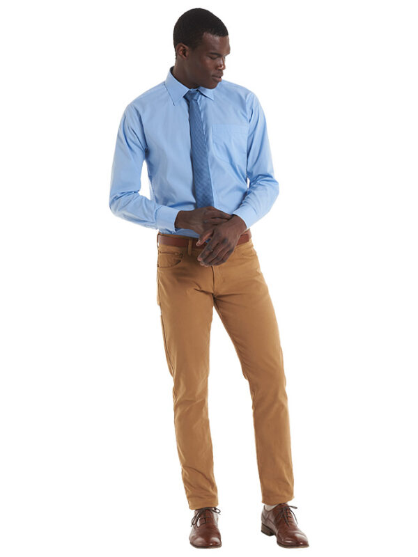 UC713 Men's Long Sleeve Poplin Shirt Tailored Fit