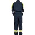 Alternative view of Tranemo 5716 Cantex 57 Flame Retardant Boilersuit ARC (Navy/High Vis Yellow)